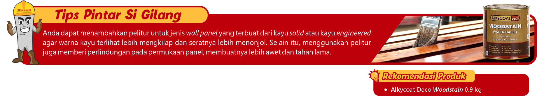 Tips perawatan wood panel
